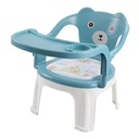 Silla infantil de plástico 2en1, con chifle varios colores