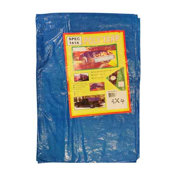 Toldo lona cubretodo impermeable 3x4m, con ojales, en bolsa