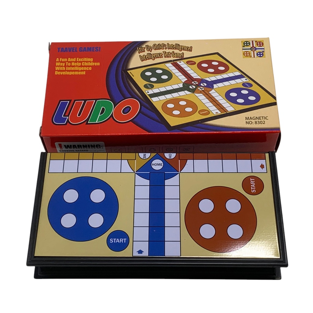 Juego de mesa, ludo, magnético, en caja
