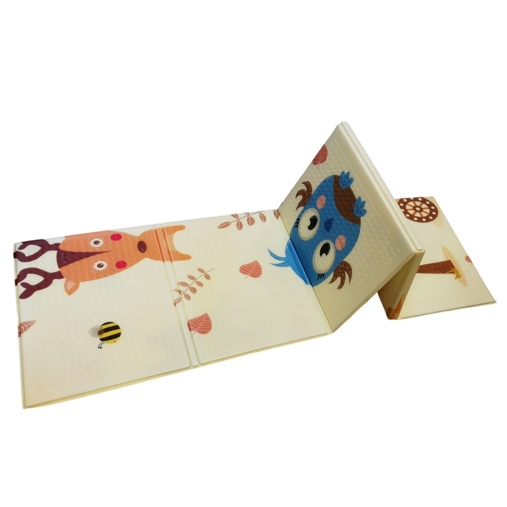 [JU8335] Alfombra infantil plegable de poliuretano, antigolpes en bolsa, varios diseños
