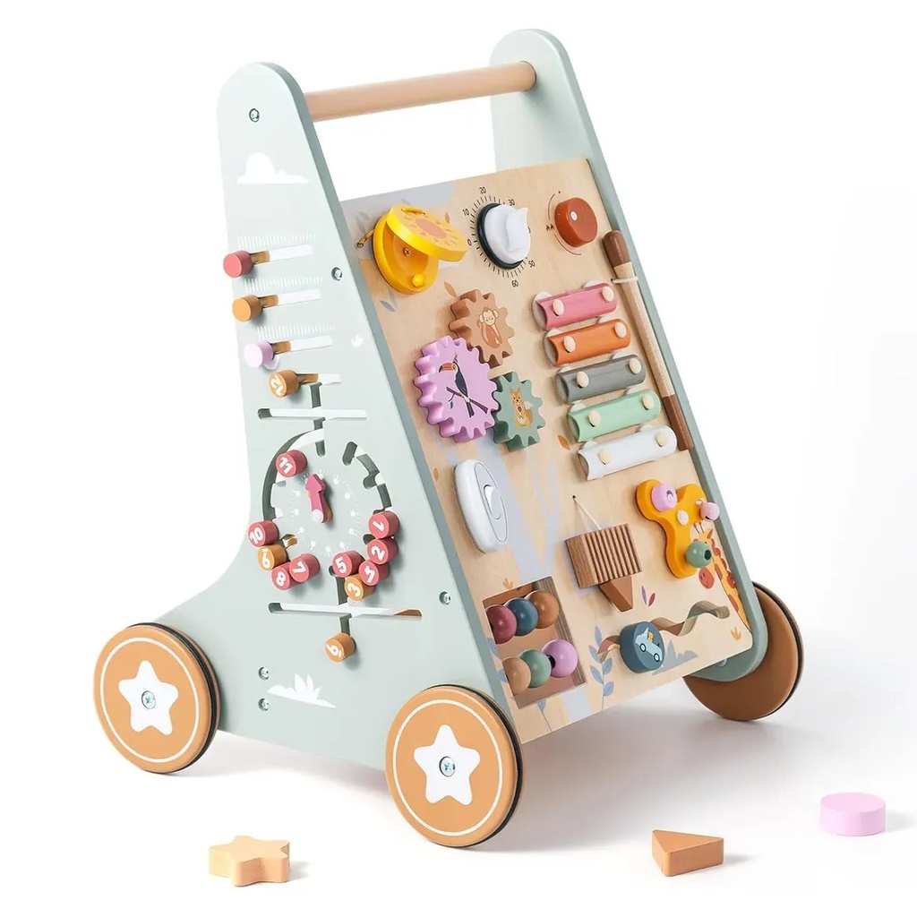 [JU8508] Andador caminador didáctico, de madera, en caja