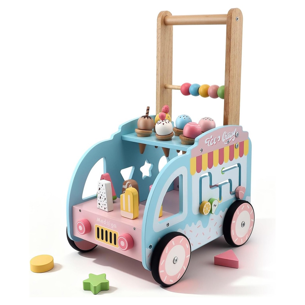 [JU8519] Andador caminador didáctico, de madera, en caja