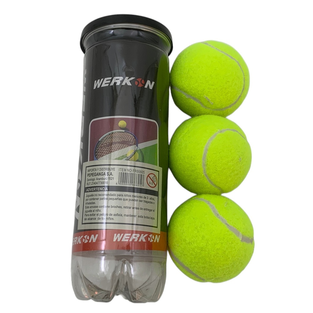 [JU8682] Pelota de tenis x3, en tubo