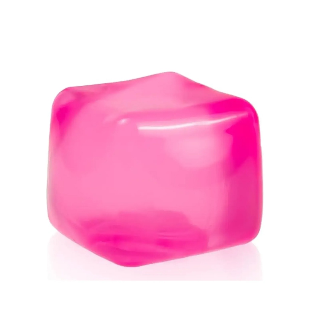 [JU8688] Juguete antiestrés de goma, cubo, en caja, varios colores