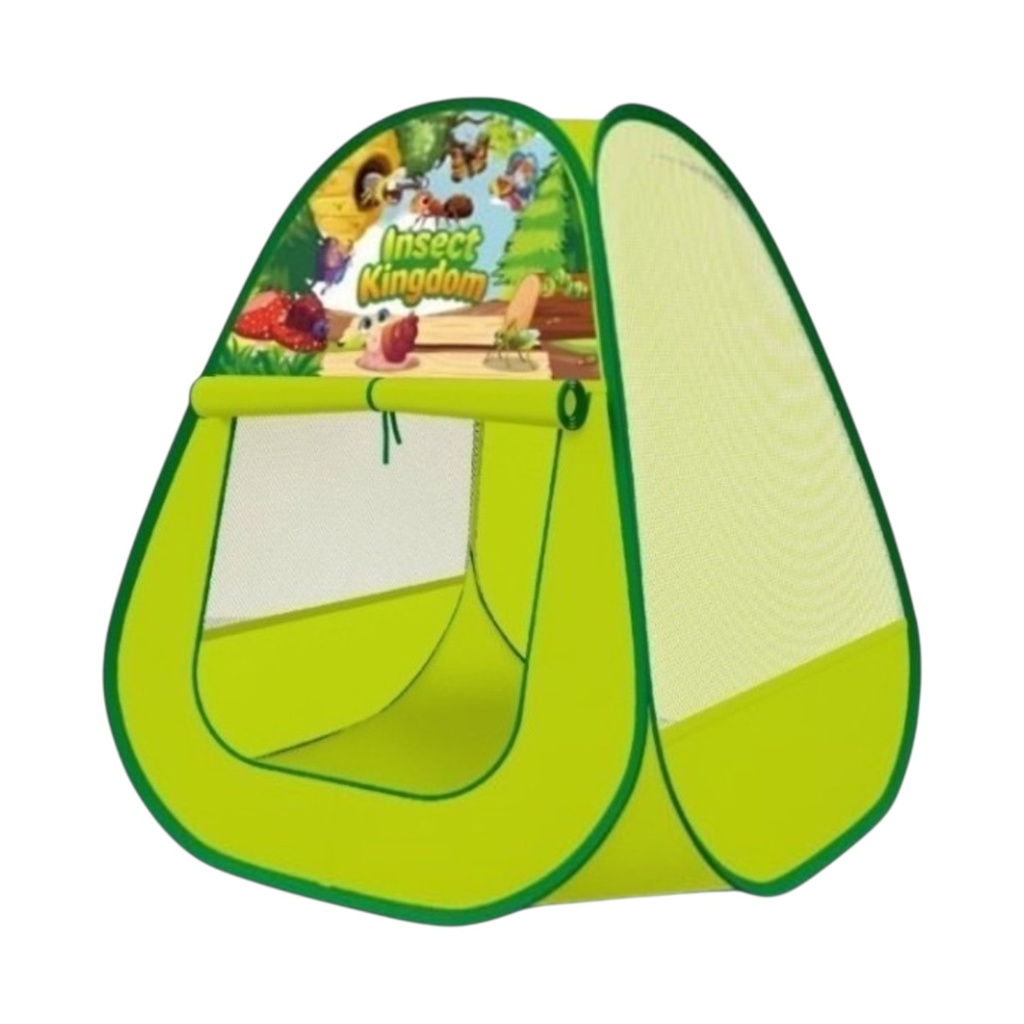 [JU8720] Casita carpa para niños, autoarmable, diseño insectos, de PVC, en caja