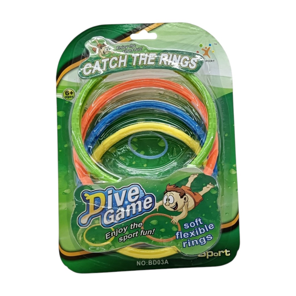 [JU8760] Juegos sumergibles para piscina x4, en blister
