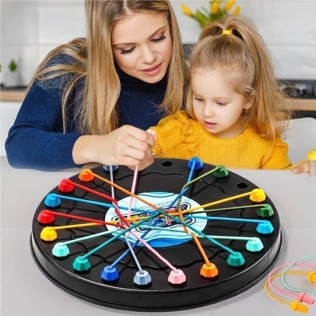[JU8773] Juego de mesa, desenreda las cuerdas, en caja