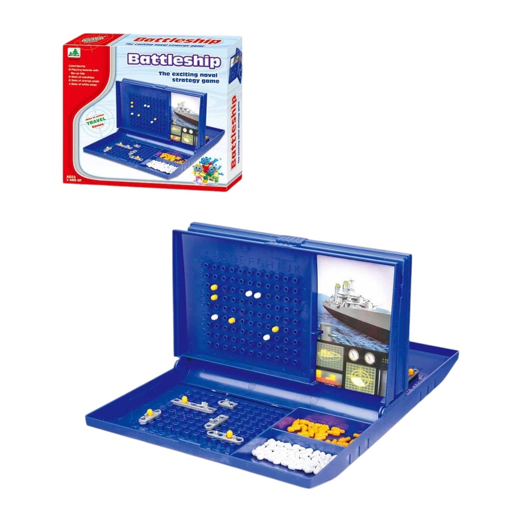[JU8779] Juego de mesa, batalla naval, en caja