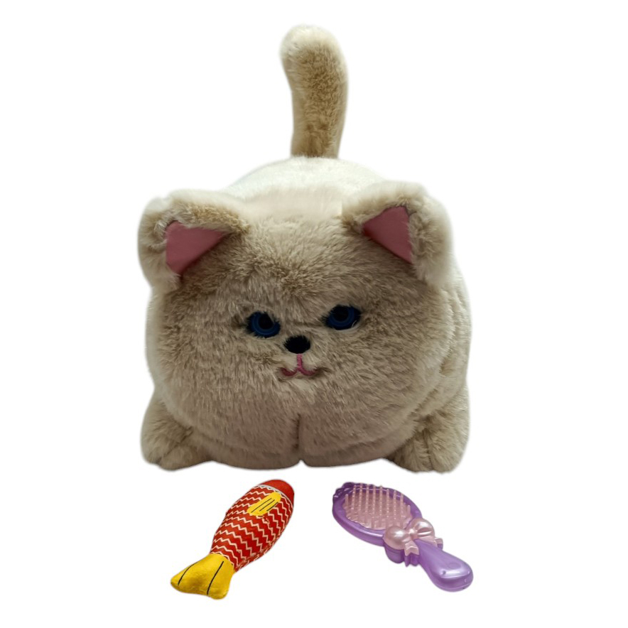 [JU8793] Peluche gato persa con accesorios, en caja