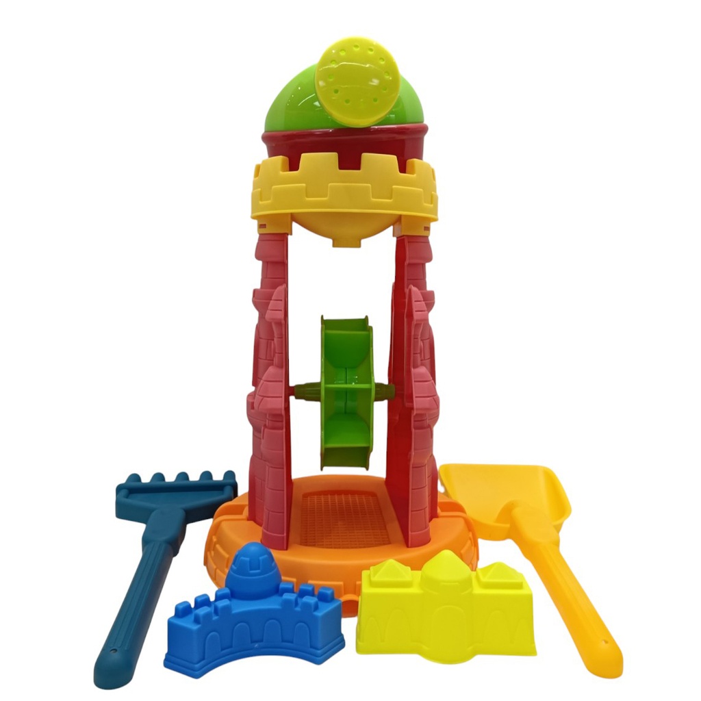 Juego para playa, regadera, 6 piezas, en red