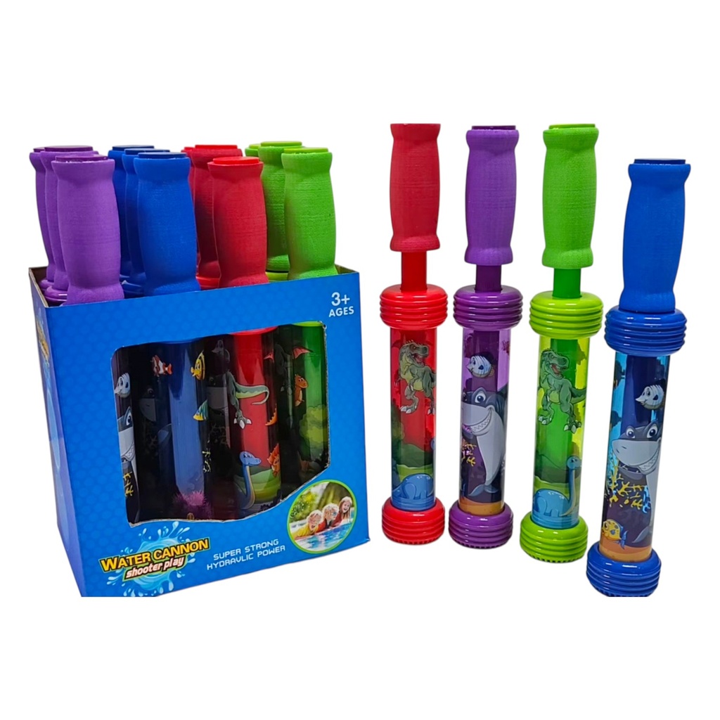 [JU8830] Lanza agua de plástico, CAJA x12, varios colores