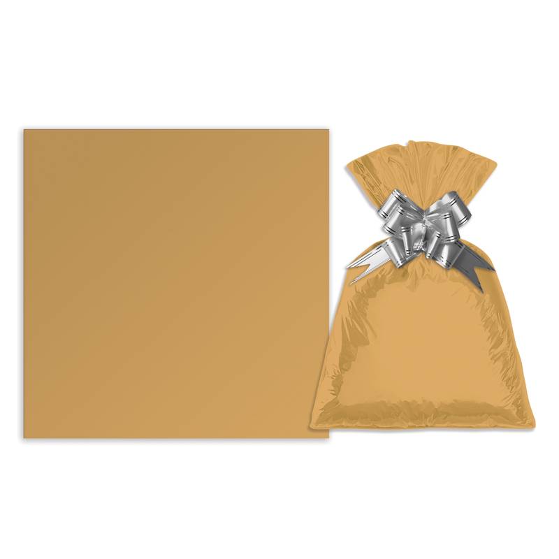 [G3153B] Bolsa de regalo metalizado color liso mediana PACKx50