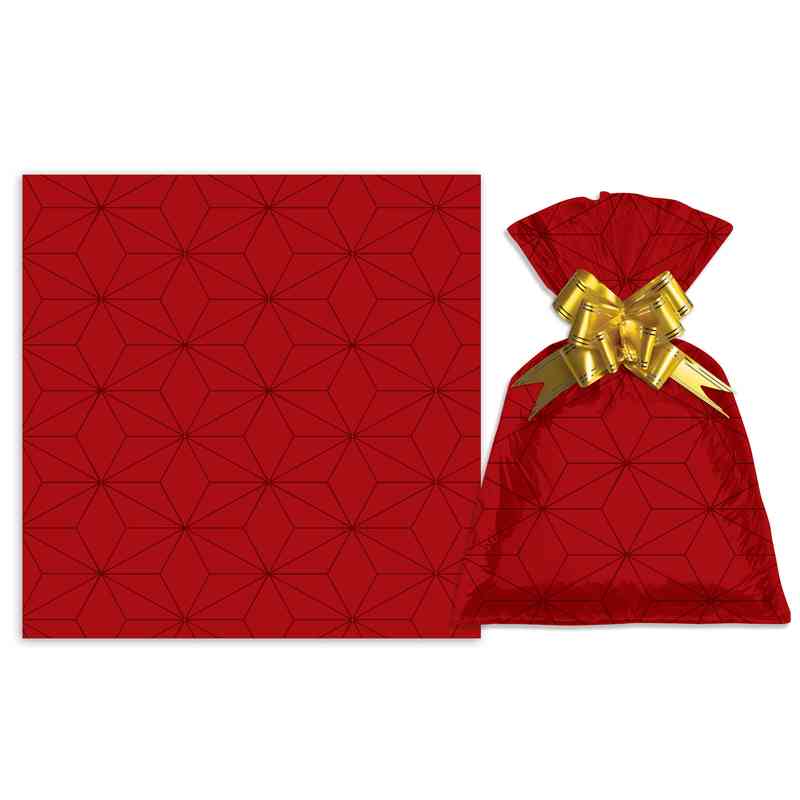 [G3156B] Bolsa de regalo metalizado con diseño grande PACKx50