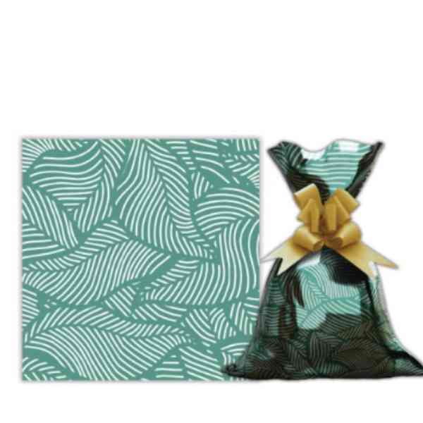 [G3156T] Bolsa de regalo metalizado con diseño grande PACKx50