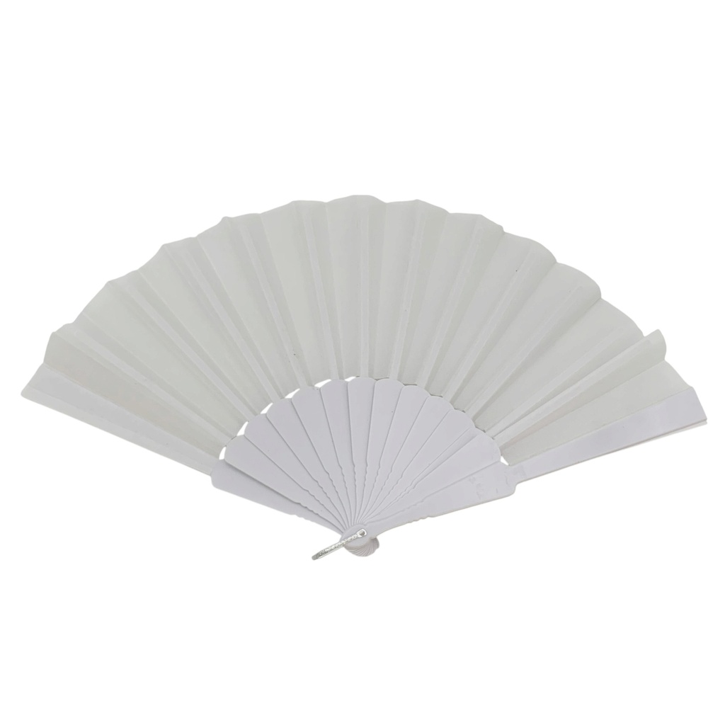 [HP1154] Abanico de plástico liso, PACK x12