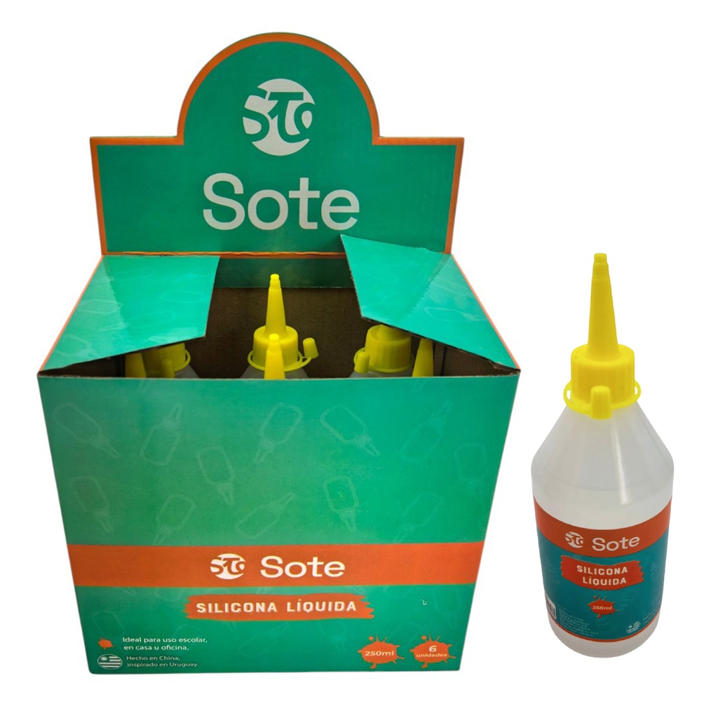 [E3665] Silicona líquida transparente, 250ml, SOTE