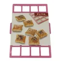 Cortante de plástico para galletitas, en cartón