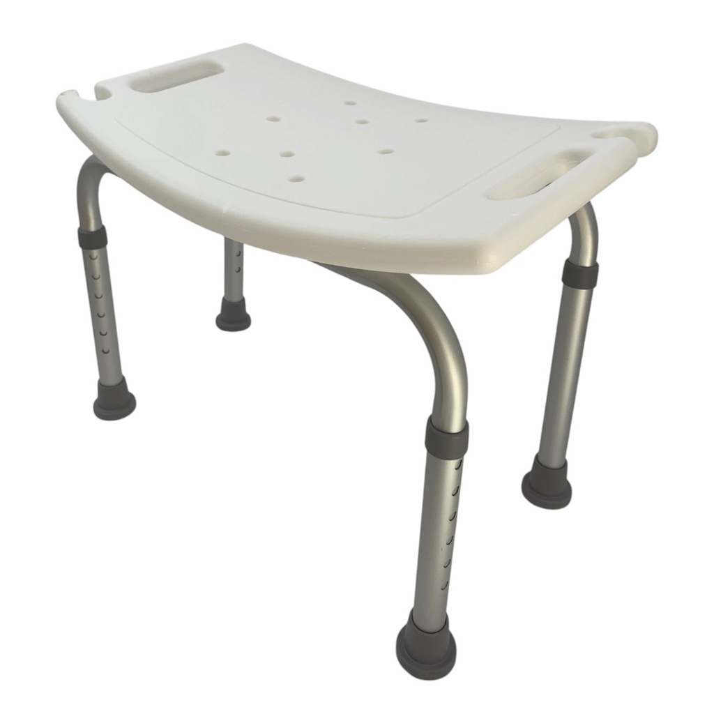 [G4035] Banco para ducha, de aluminio, altura regulable