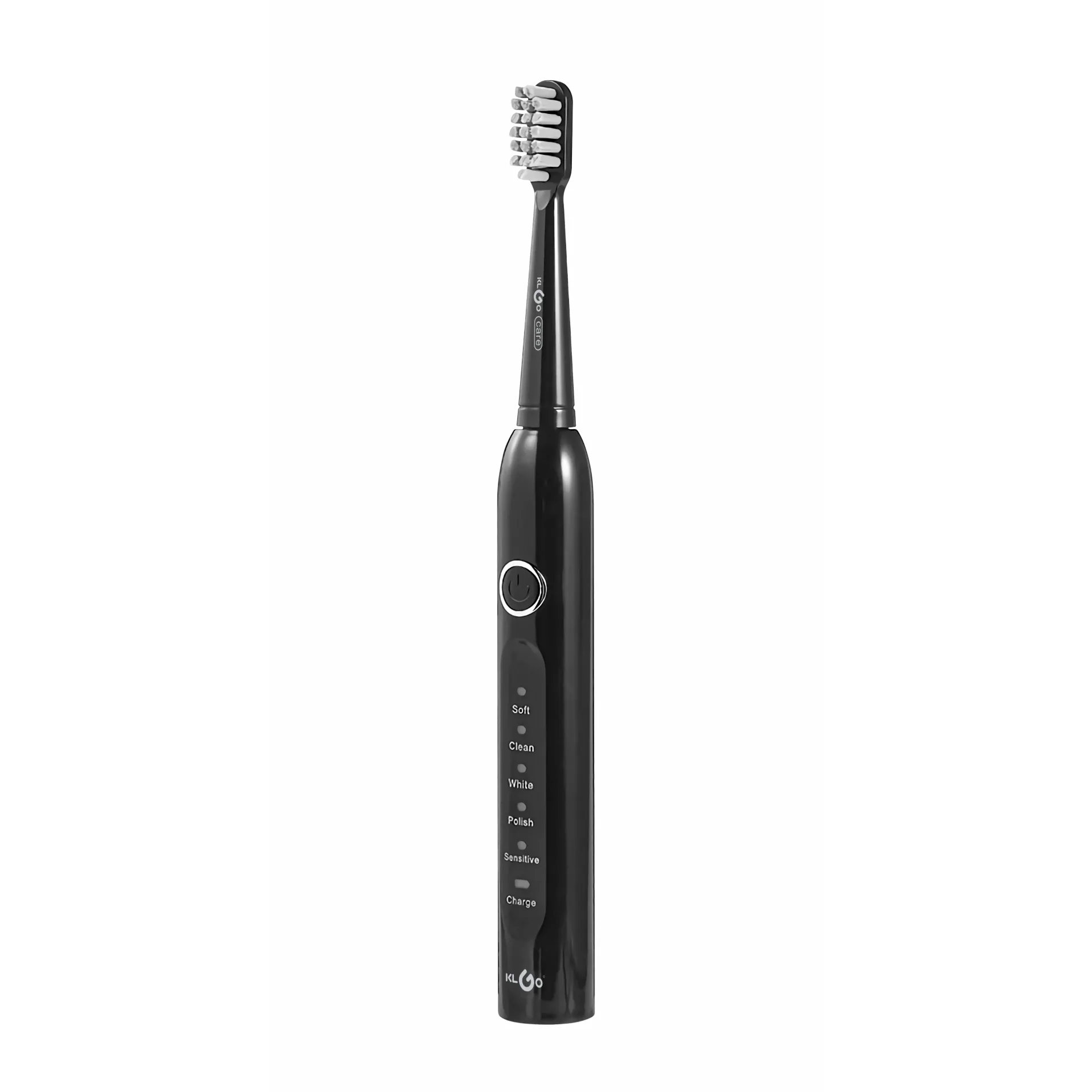 Cepillo de dientes eléctrico, recarga USB-C, 5 niveles, 2 cabezales de repuesto, en caja, KLGO