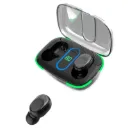 Auriculares inalámbricos Bluetooth V5 TWS.3, con cargador, negro KLGO en caja