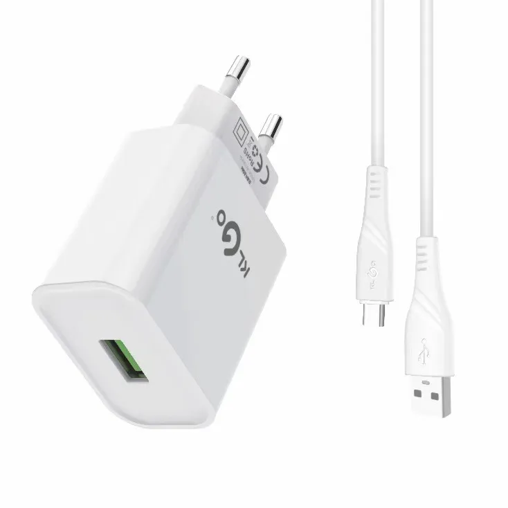 Cargador con cable USB-C, KLGO en caja