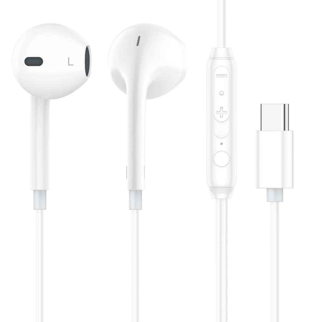 Auriculares con cable con salida C, KLGO en caja
