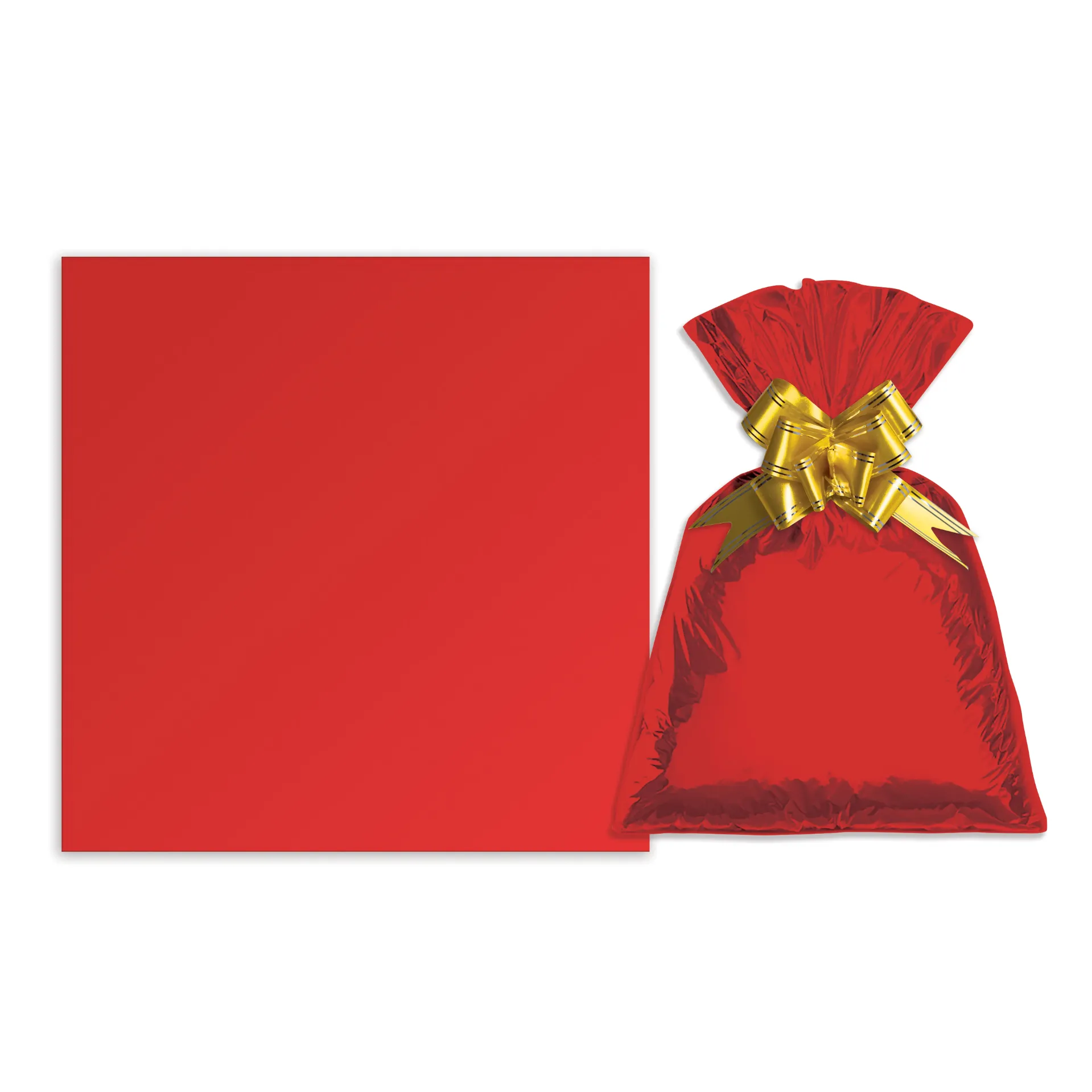 Bolsa de regalo metalizado color liso chica PACKx50