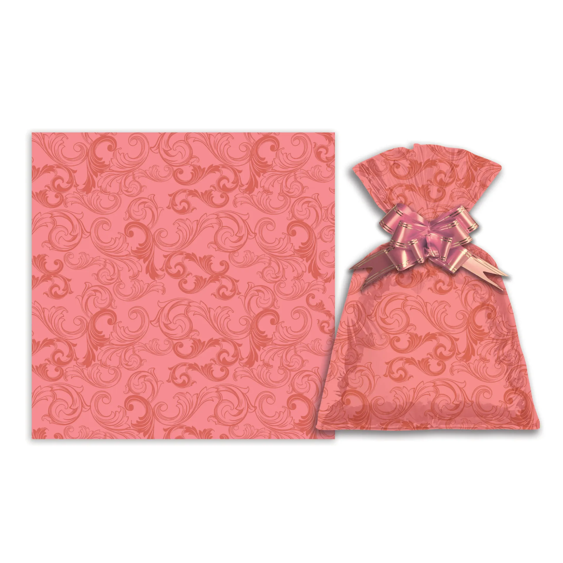 [G3157B] Bolsa de regalo metalizado símil velvet chica PACKx50