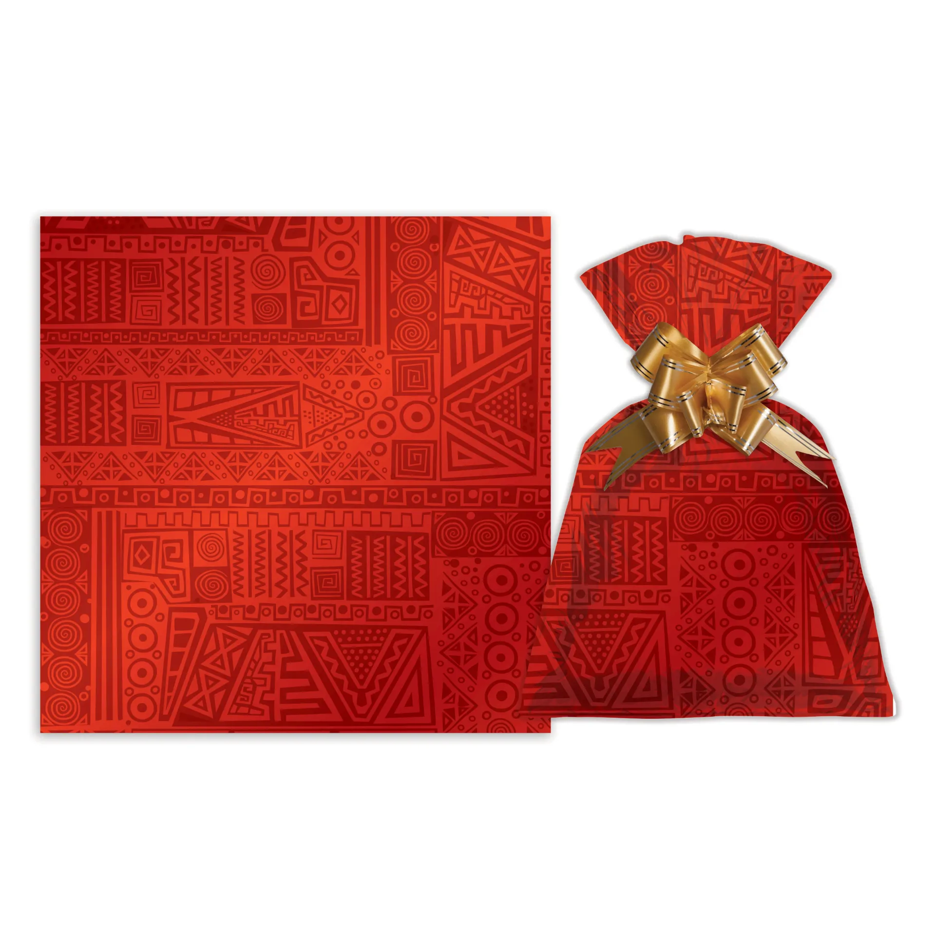 [G3157D] Bolsa de regalo metalizado símil velvet chica PACKx50