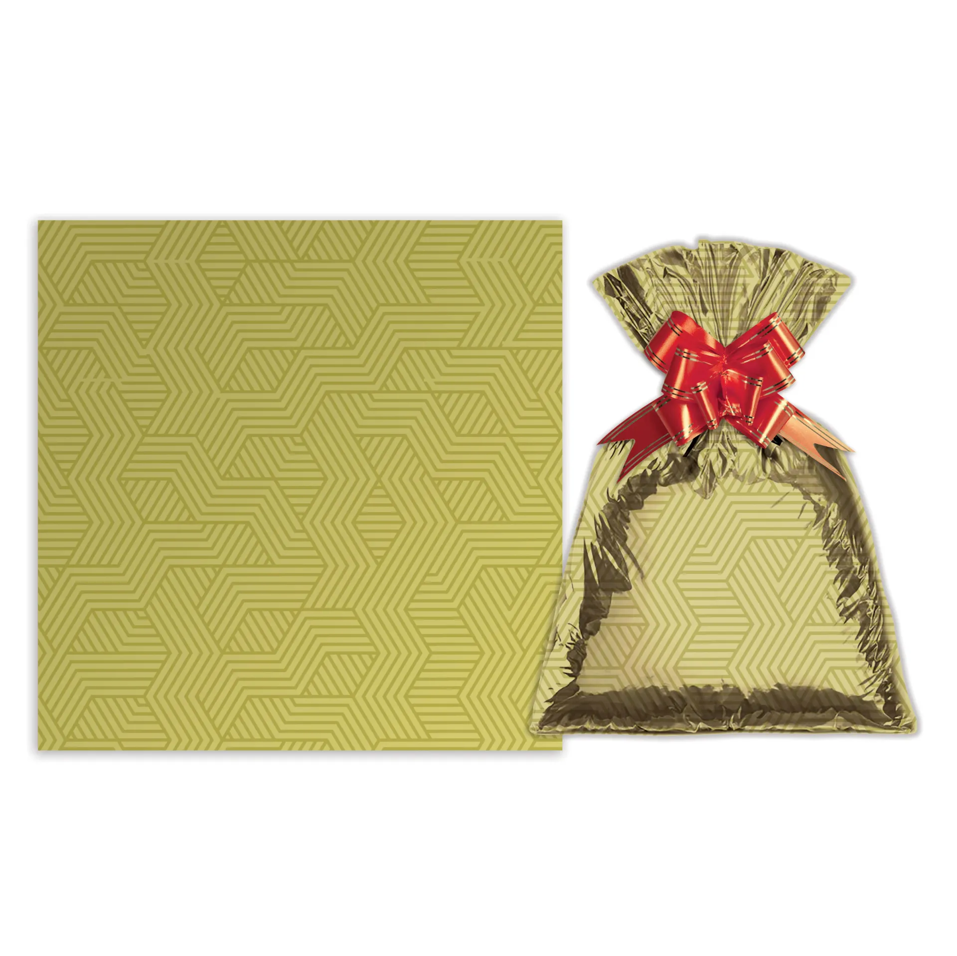 [G3158C] Bolsa de regalo metalizado símil velvet mediana PACKx50