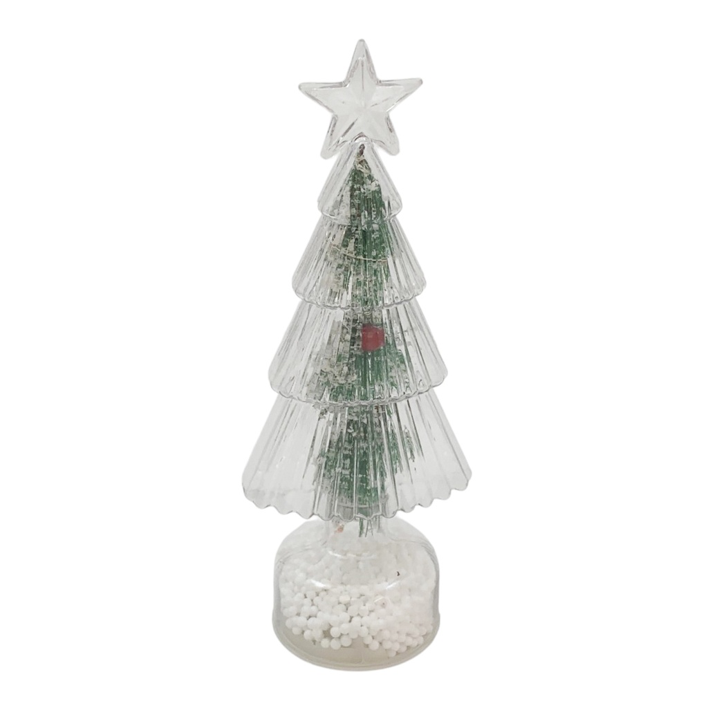 Adorno árbol navideño para mesa, con luces